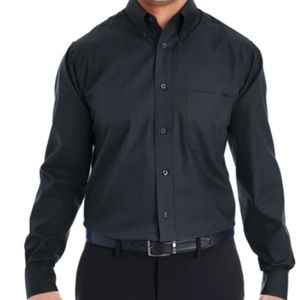 Men's Long Sleeve Button Up Poplin Performance *New* choose size